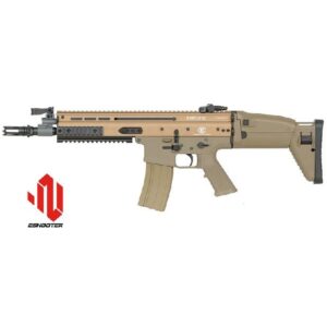 FN SCAR-L CYMA PLATINUM ESHOOTER ETU AEG TAN