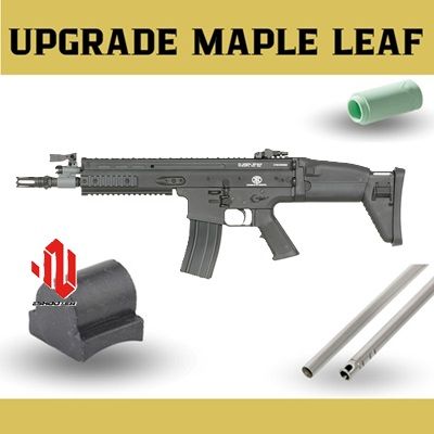 FN SCAR-L CYMA PLATINUM ESHOOTER ETU AEG UPGRADE MAPLE LEAF NEGRA
