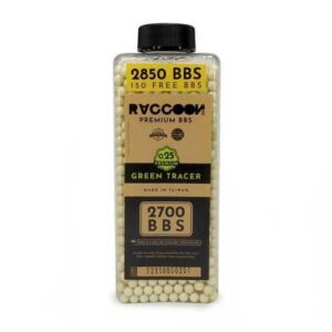 BOLAS TRAZADORAS RACCOON PREMIUM 0.25G 2850BBS VERDES