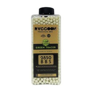 Bolas trazadoras Raccoon Premium 0,28 g, 2.850 BBs verdes