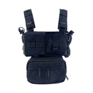 CHALECO MINI CHEST RIG CONQUER NEGRO