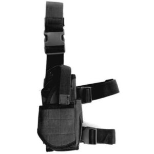 PISTOLERA TELA PERNERA UNIVERSAL NEGRO