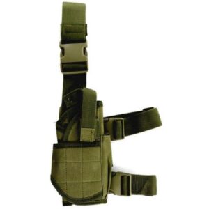 PISTOLERA TELA PERNERA UNIVERSAL VERDE OD