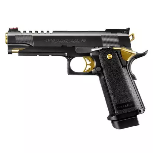 TOKYO MARUI HI-CAPA 5.1 GBB GOLD MATCH NEGRA