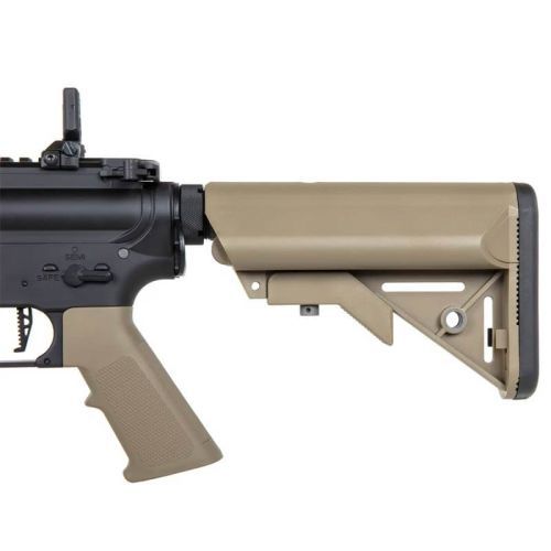 M4 SPECNA ARMS SA-P19 MK18 DD PRIME ASTER II ETU NEGRA/TAN - Imagen 4