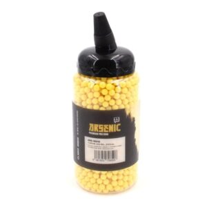 Bolas Arsenic Curium 0.12g 2000 BBs Amarillas para Airsoft - Biberón 6mm