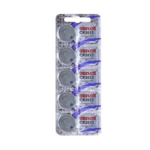 PILA BOTON LITIO CR2032 5PCS PLATA