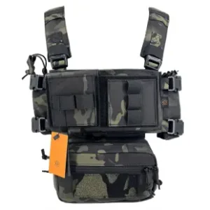 CHALECO MINI CHEST RIG CONQUER MULTICAM BLACK