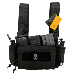 CHALECO MICRO CHEST RIG CONQUER NEGRO
