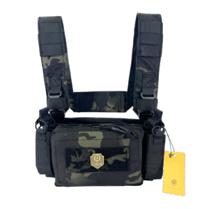 CHALECO MICRO CHEST RIG CONQUER MULTICAM BLACK