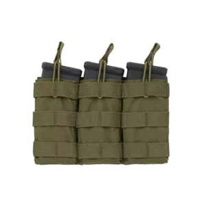 FRONT PANEL TRIPLE M4 OPEN TOP MOLLE VERDE OD 8FIELDS