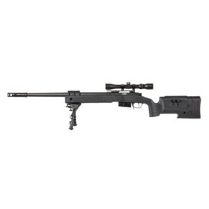FRANCOTIRADOR SPECNA ARMS SA-S03 CORE CON VISOR Y BIPODE NEGRO