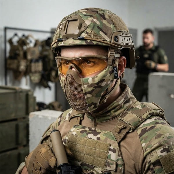 Máscara Airsoft Corso Reaper MK2 - Protección Facial Completa con Rejilla Metálica - Imagen 6