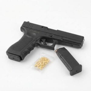 Pistola Golden Eagle Tipo Glock Airsoft Muelle 6mm Negra, Corredera Metálica
