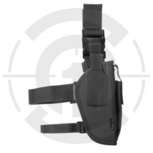 PISTOLERA TELA PERNERA UNIVERSAL MIL-FORCE NEGRA
