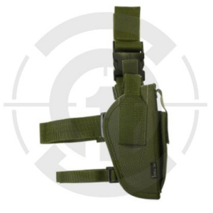 PISTOLERA TELA PERNERA UNIVERSAL MIL-FORCE VERDE OD