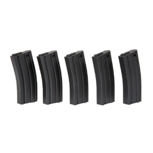 SET 5 CARGADORES M4 MID-CAP 120BB SPECNA ARMS POLÍMERO NEGRO